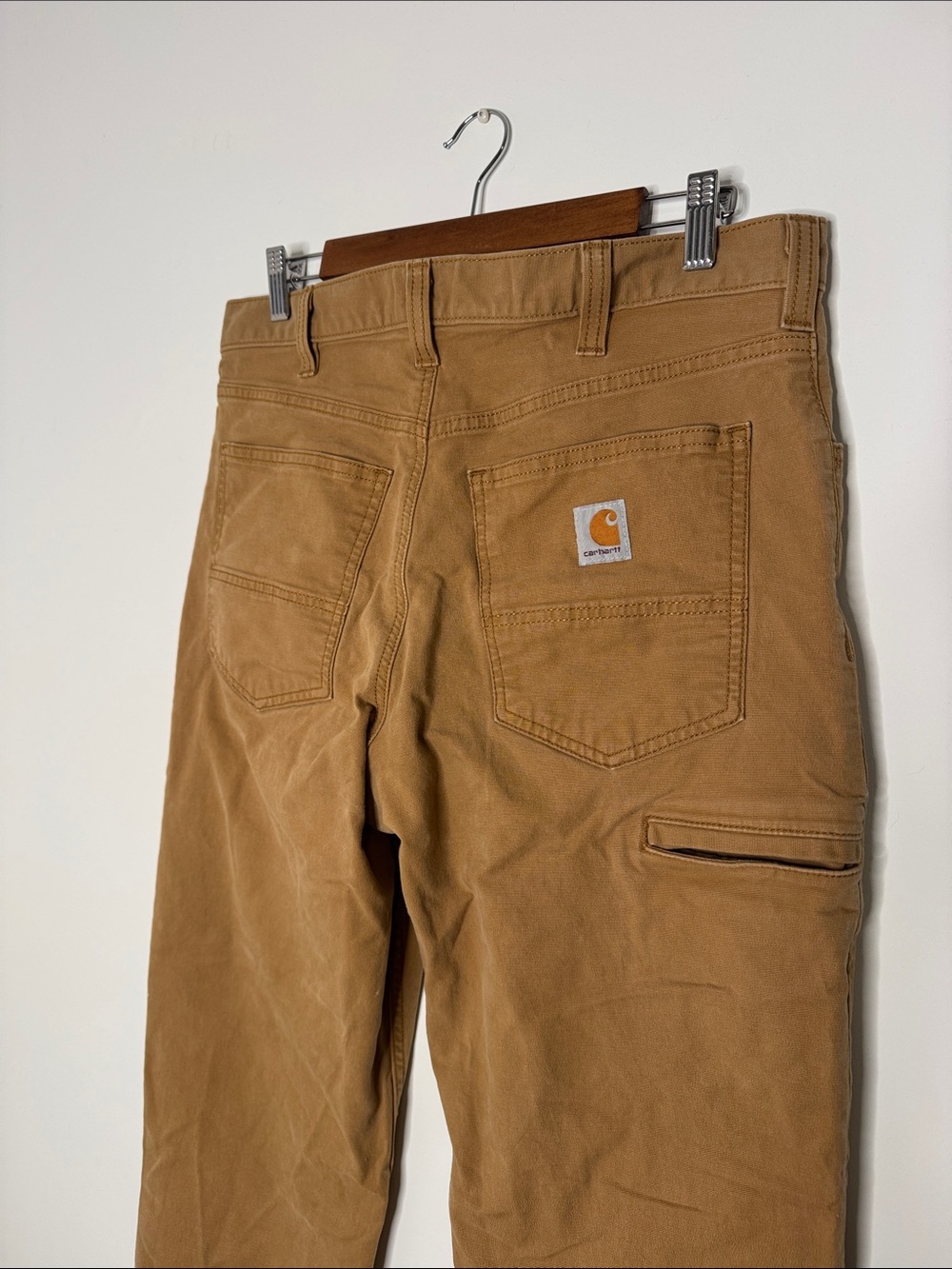 Carhartt Tan Hickory Relaxed Fit Slim Work Pants - Picture 6 of 12